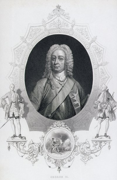 Portrait du roi George II (1683-1760) - English School